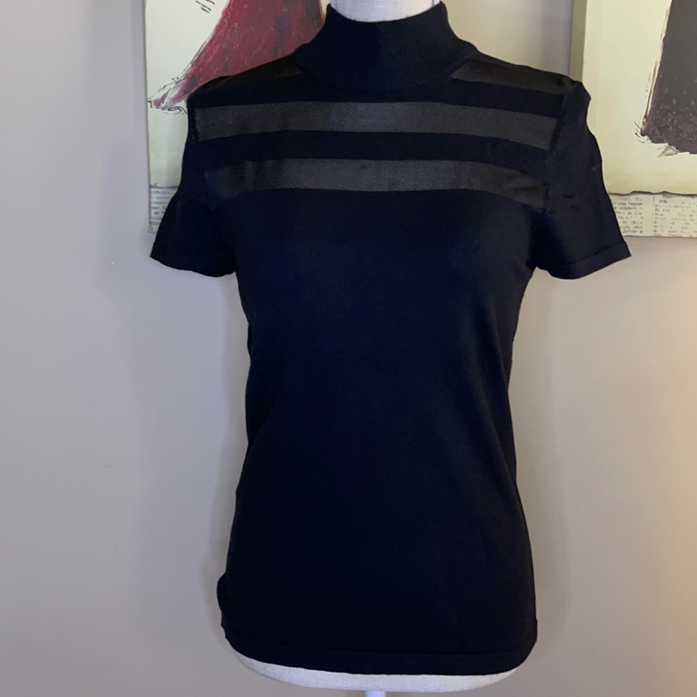 Vintage Carmen  Blouse Black -Q-33 - Picture 2 of 7
